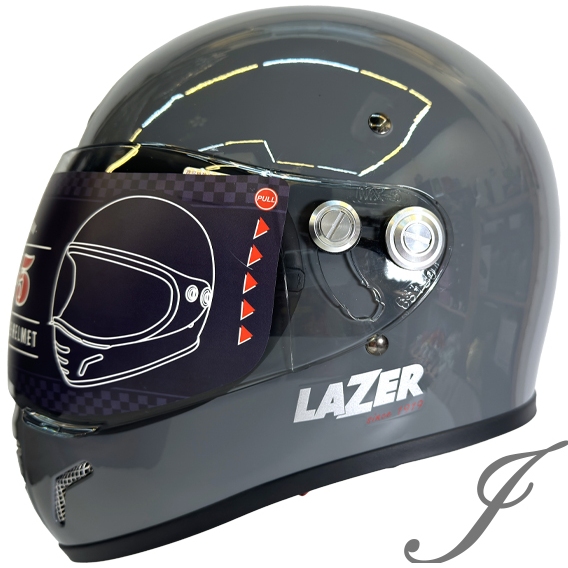 LAZER 安全帽 MX-5 素色 水泥灰 全罩 山車帽 越野帽 安全帽