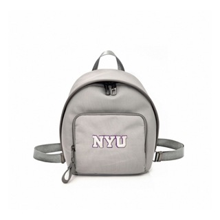 NCAA-紐約大學NYU經典Logo小後背包-灰(全新、可議價)