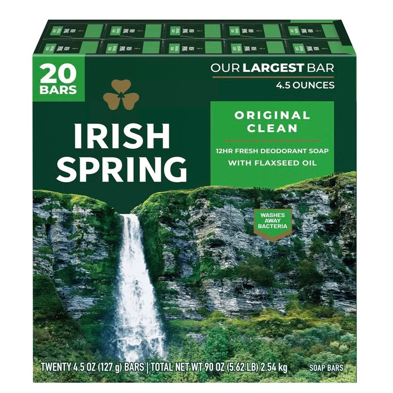 ✅現貨🔴COSTCO👉Irish Spring 清新體香皂 127公克X20入#1616284#