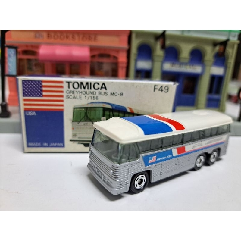 Tomica F49 外國車 絕版 稀有 日製 灰狗巴士 國光號 巴士原型 Greyhound Bus MC-8 日本製