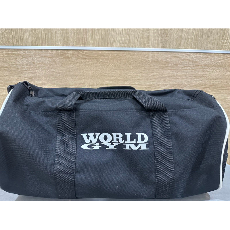 全新 World GYM圓筒包 旅行包 運動包