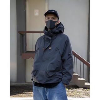 【CDHD】日系工裝衝鋒衣 防潑水 風衣外套 大口袋 寬版 山系工裝外套 Outdoor 連帽外套 JA005