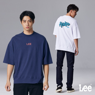 Lee 設計LOGO短袖T恤 男 MODERN 白色 丈青 LB302077