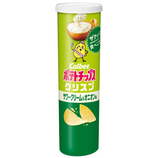 【卡樂比】日本零食 Calbee 卡路比洋芋片罐奶油洋蔥味(115g)