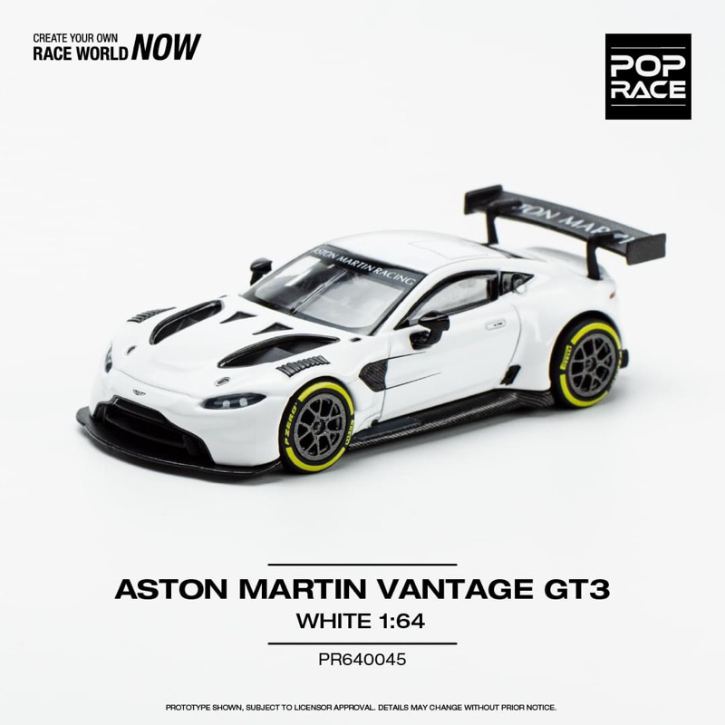 &lt;阿爾法&gt;POP RACE Aston Martin Vantage GT3 White