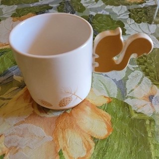 可愛型手把 松鼠造型茶杯，水杯 咖啡杯