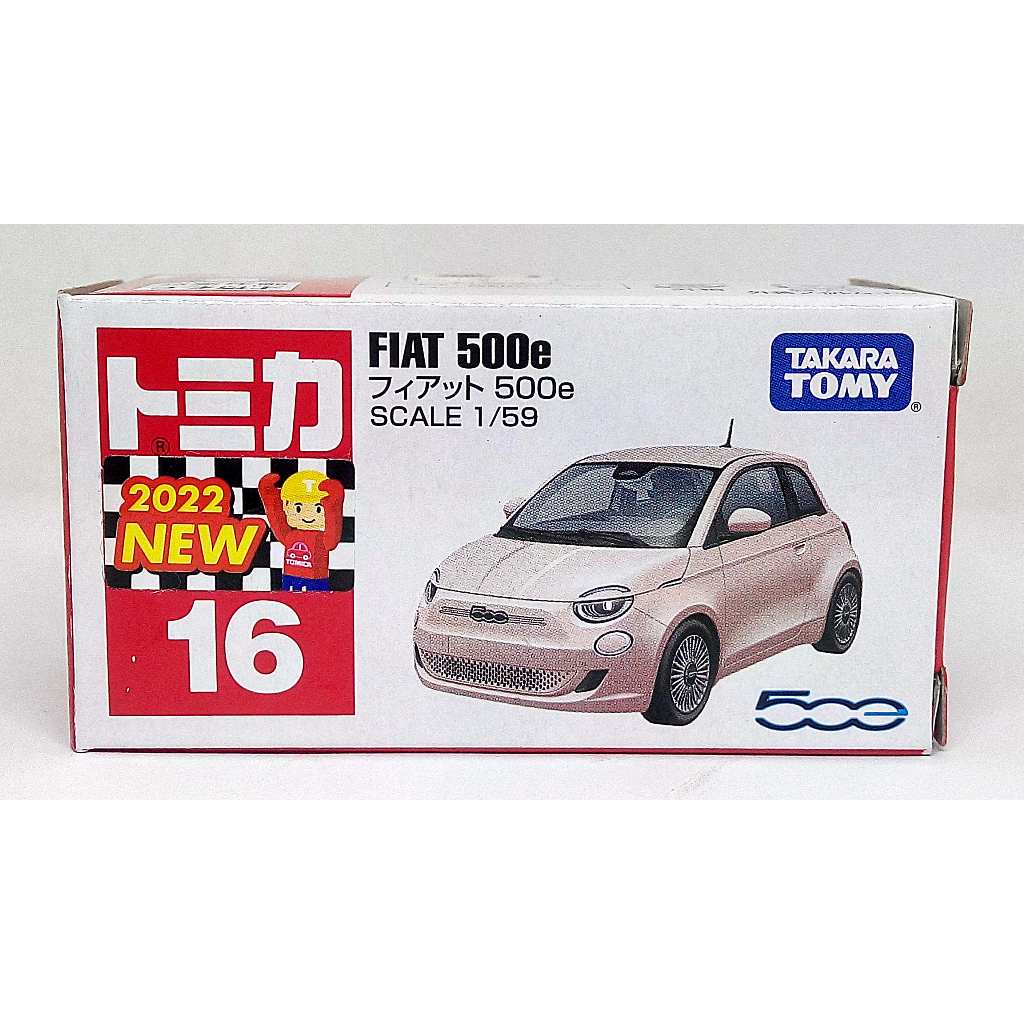 TOMY TOMICA 2022 新車貼 NO.16 16 飛雅特 FIAT 500e