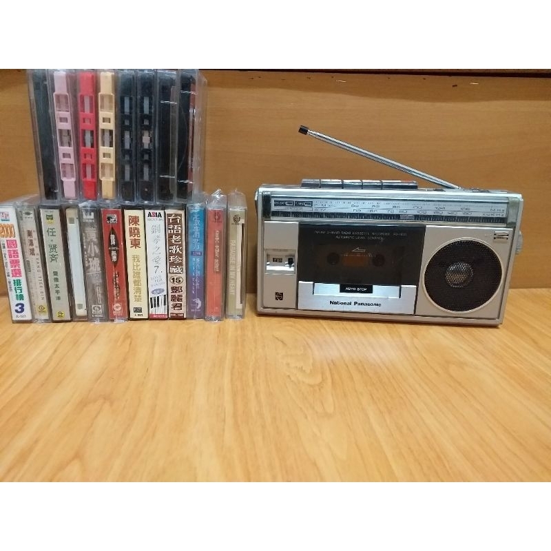 1980年 古董 Panasonic RX1820 卡帶收音機 附卡帶20捲/日本製/電源線