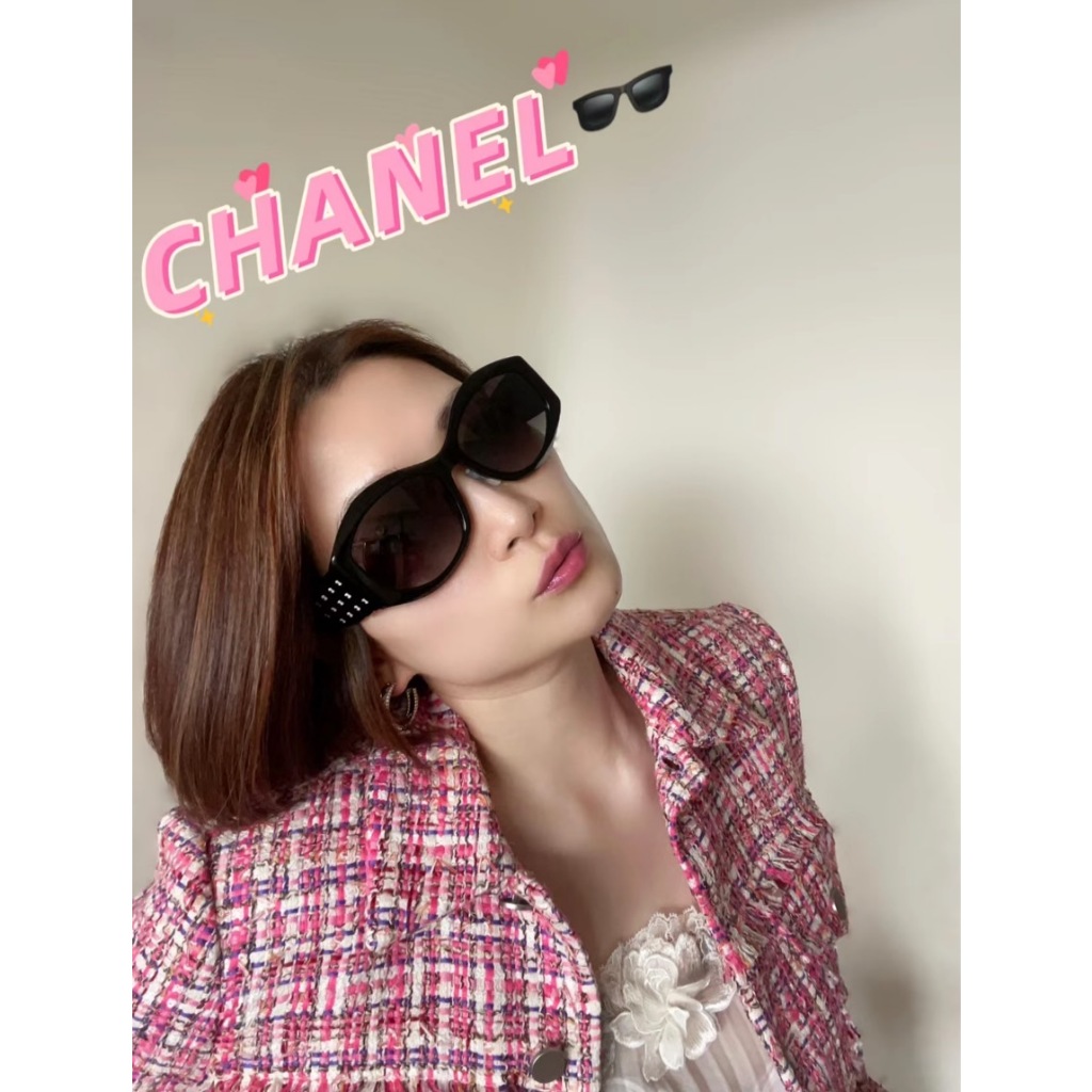 【現貨】麗睛眼鏡Chanel【可刷卡分期】香奈兒 CH5486 黑白配色 太陽眼鏡 香奈兒熱賣款 小香眼鏡 香奈兒墨鏡