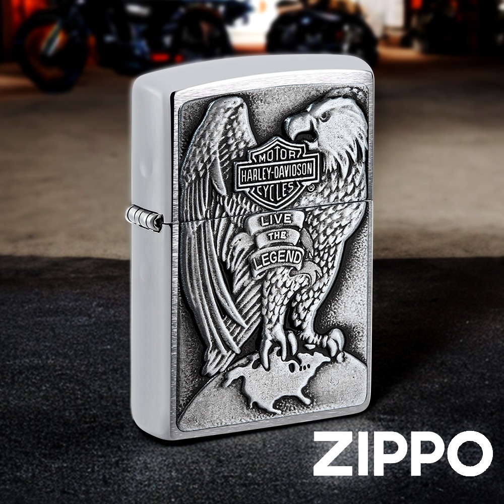 ZIPPO Harley-Davidson美國之鷹 200HD.H231 老鷹 眼神銳利 立體雕刻 哈雷戴維森 終身保固