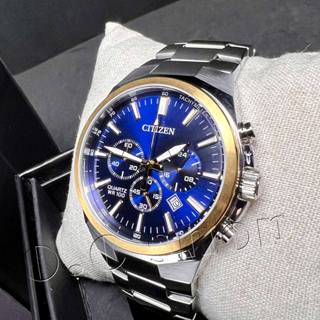 【CITIZEN 石英手錶】流行時尚計時男錶款AN8176-52L