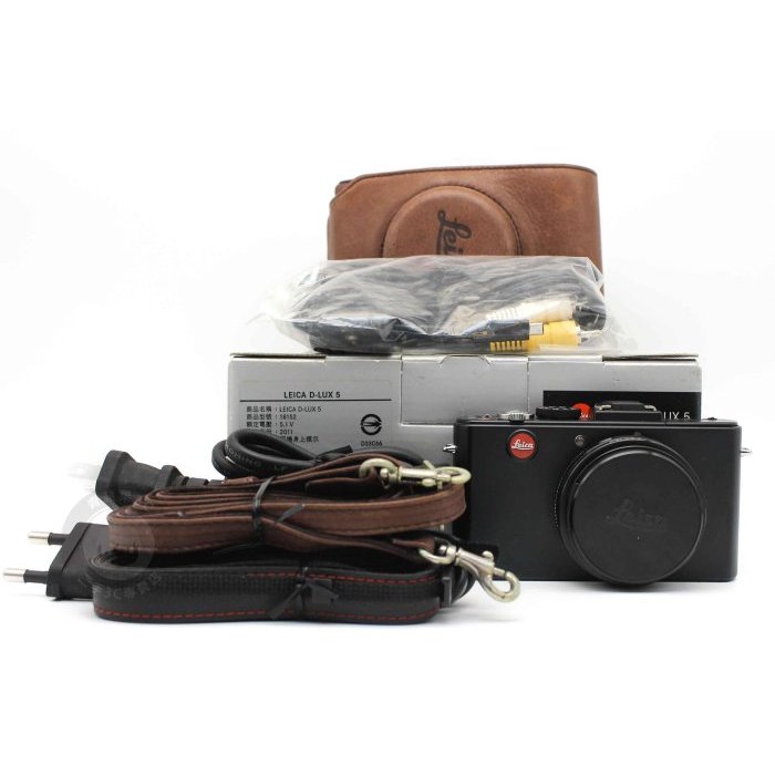 【高雄橙市3C】Leica D-LUX 5 黑色 1010萬畫素 數位相機 黑 二手相機 #84753
