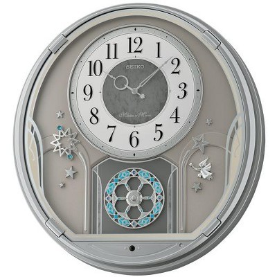 【日本極緻時計】精工 SEIKO 光控音樂報時 水晶旋轉擺飾 時鐘 掛鐘 QXM375S QXM375