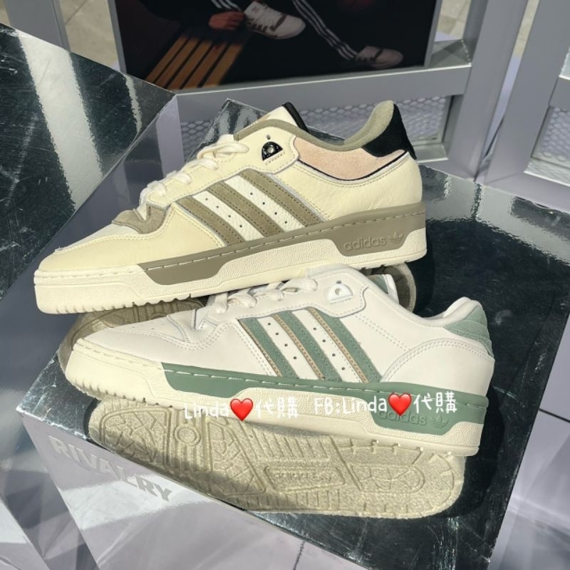 Linda❤️代購 ADIDAS RIVALRY 86 LOW 男款 白色 綠色 IG6309 奶茶  IE7171