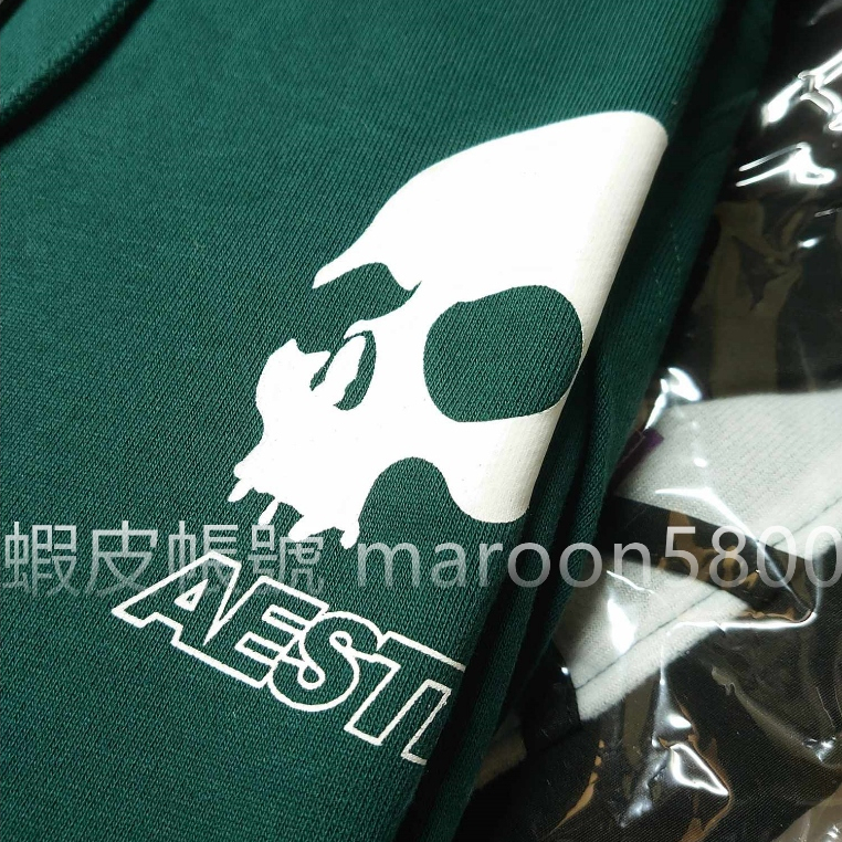 現貨寄出 AES AESTEAM SKULL LOGO HOODIE 15週年 經典 骷髏 帽T 長袖 黑色 禁果