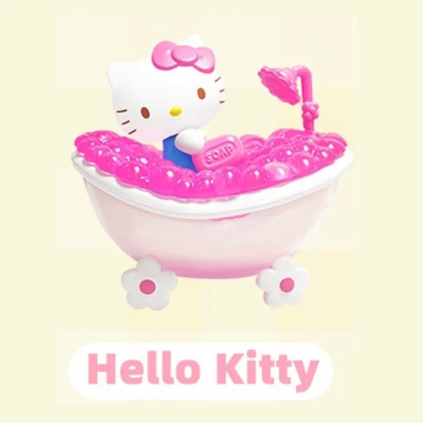 正版 凱蒂貓 HELLO KITTY 三麗鷗 沐浴 系列 浴缸 泡澡 盲盒 盒玩 公仔