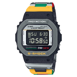 CASIO 卡西歐DW-5610MT-1 錄音帶繽紛標籤方形時尚潮流腕錶 43.8mm