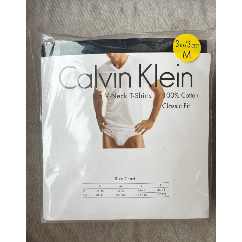 ck calvin klein 凱文克萊 6件裝男內衣 純棉短袖V領內衣costco代購好市多319106