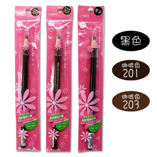 現貨！臺灣製！COSMOS 1818 拆線眉筆 3g 黑色/咖啡色/淺咖啡