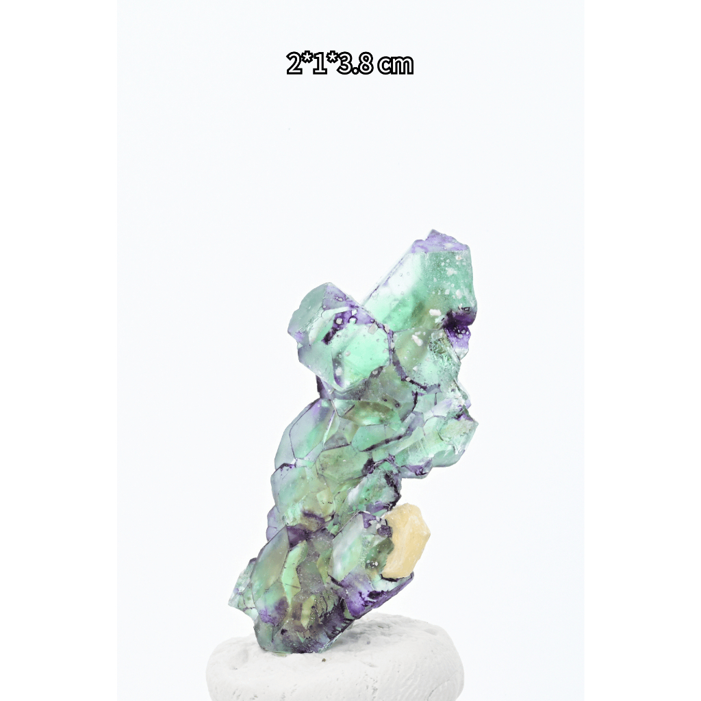 片狀 清透 稀有 紫邊 綠色 螢石 fluorite 納米比亞 晶體完整 礦物 礦石 水晶 冥想 靈修 溝通 難得