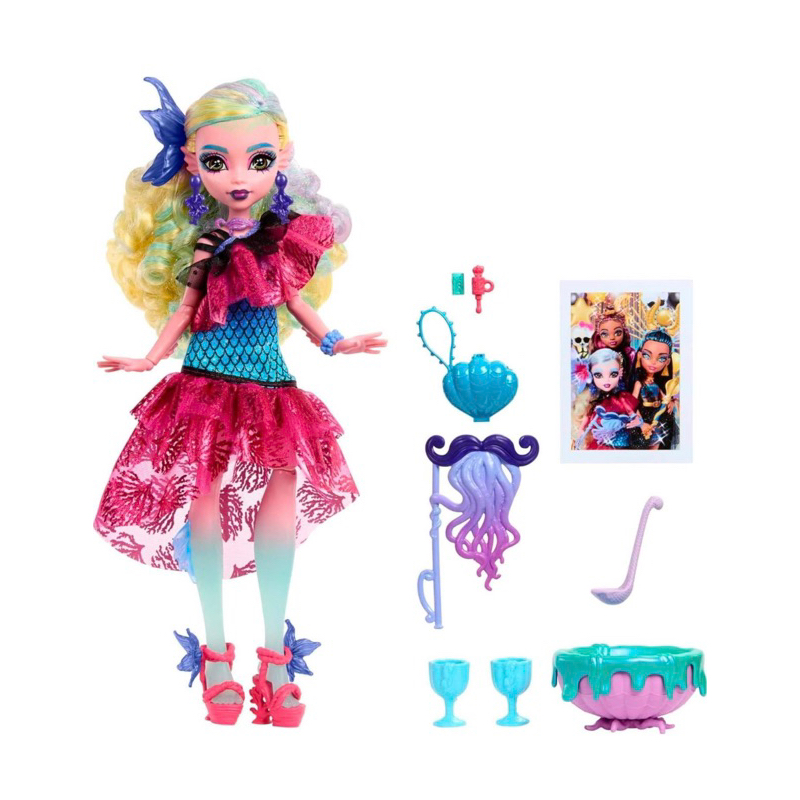 現貨🎈 Monster High Clawdeen Wolf 娃娃,怪物球派對時尚,附氣球等主題配件
