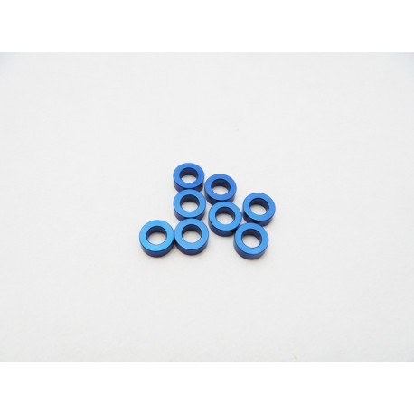boyshobby HIRO SEIKO 48460 3mm鋁合金墊片厚度 1.5t Y藍色(8入)