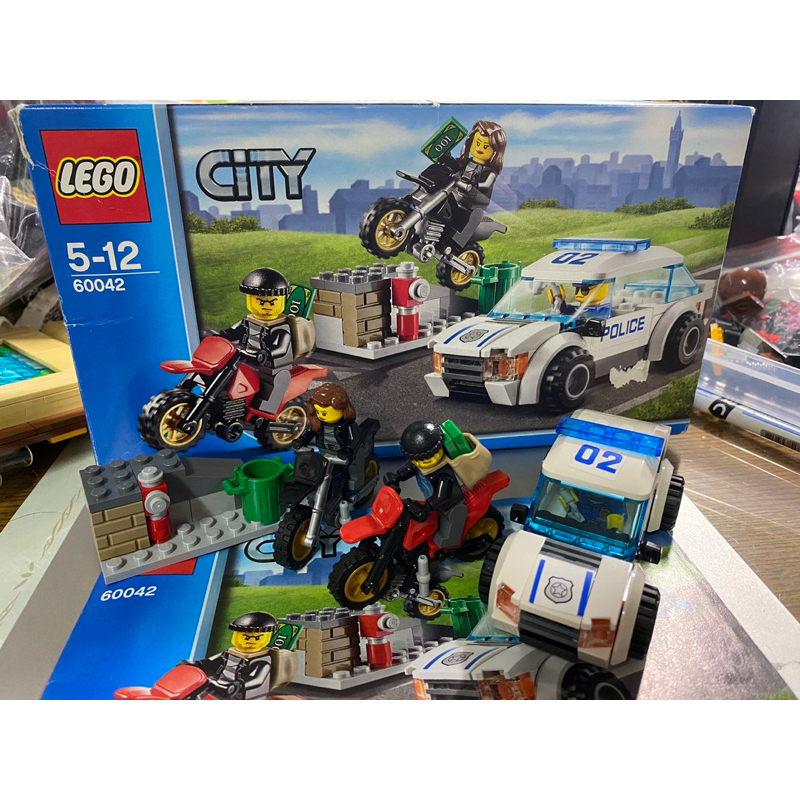 二手 樂高 LEGO 城市系列 CITY 60042 警察高速追捕 警匪追逐