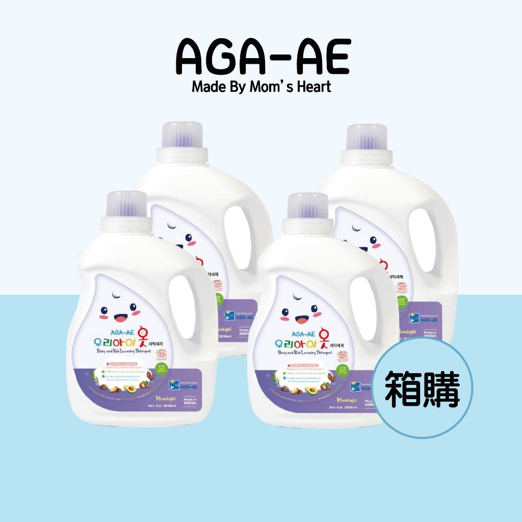 韓國 AGA 天然抗菌洗衣精(3L/4罐)【安琪兒婦嬰百貨】