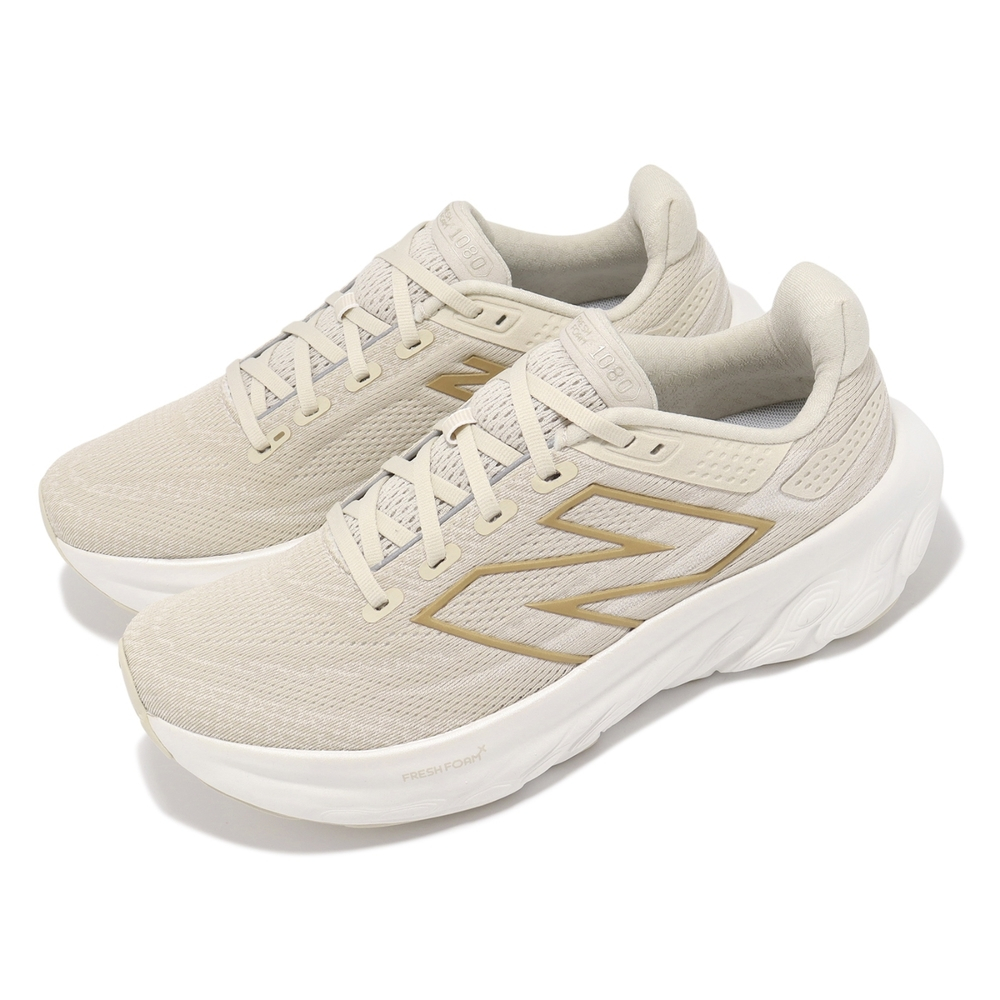 New Balance 1080 女 米白 寬楦 緩衝 輕量 反光 女慢跑鞋 W108013TD Sneakers542