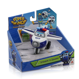 正版 超級飛俠 Super Wings 推推滑行 包警長 保羅款 警察飛機 飛機