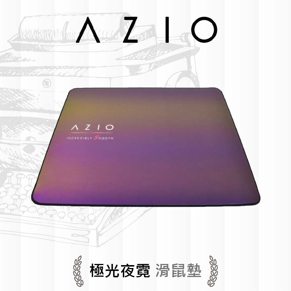 AZIO GMP SMOOTH L 極光夜霓電競滑鼠墊 玻璃珠膜 430*380*3mm