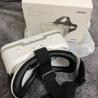 MINISO 3D立體頭戴式VR魔鏡 眼鏡 白色