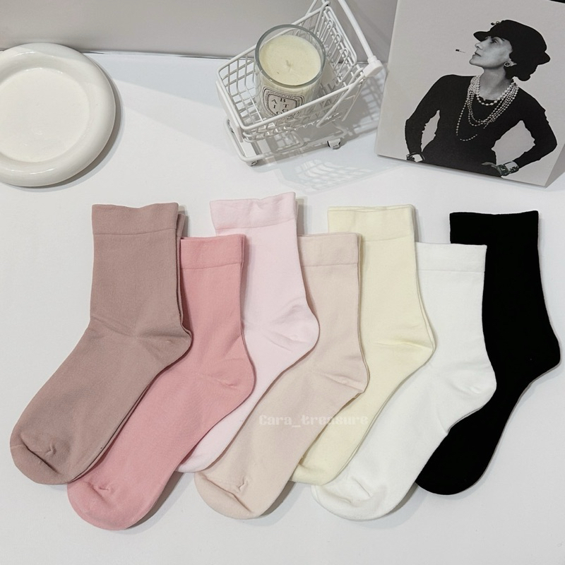 【台灣賣家】✨現貨24H出貨🚚素色襪子 多色可選 長襪 冬天襪子