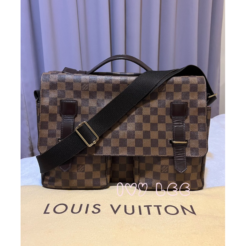 Louis Vuitton LV N42270 棋盤格紋郭富城包 斜背包 肩背包 手提包 二手精品