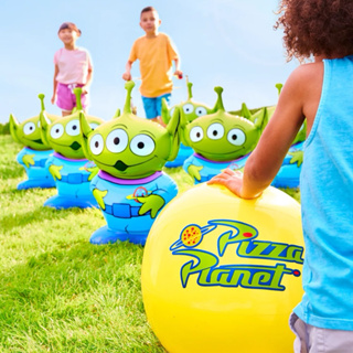 ☘️預購 超帥☘️ Disney 迪士尼 三眼怪 充氣保齡球 充氣玩具 保齡球 外星人 兒童 親子 玩具 戶外 禮物
