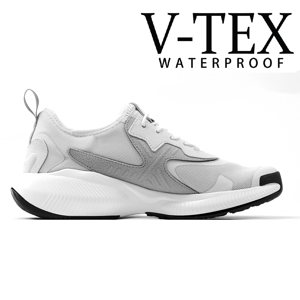 【V-TEX】時尚針織耐水鞋/防水鞋 地表最強耐水透濕鞋  - Xtal 白色
