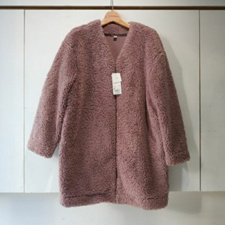 【米倉】(聊聊999)二手百貨專櫃女裝日本優衣庫Uniqlo刷毛大衣毛毛外套刷毛外套大衣泰迪熊外套絨毛外套