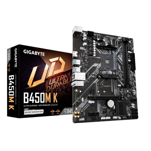 [含稅開發票] 全新 GIGABYTE 技嘉 B450M K M-ATX/AM4腳位/主機板/支援全系列AMD CPU