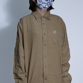 KANGOL 襯衫 深卡其 燈芯絨 襯衫外套 中性 6051155532