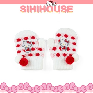 【sanrio三麗鷗】Hello Kitty兒童針織連指手套/保暖手套/今日最便宜/貨到付款/現貨/禮物