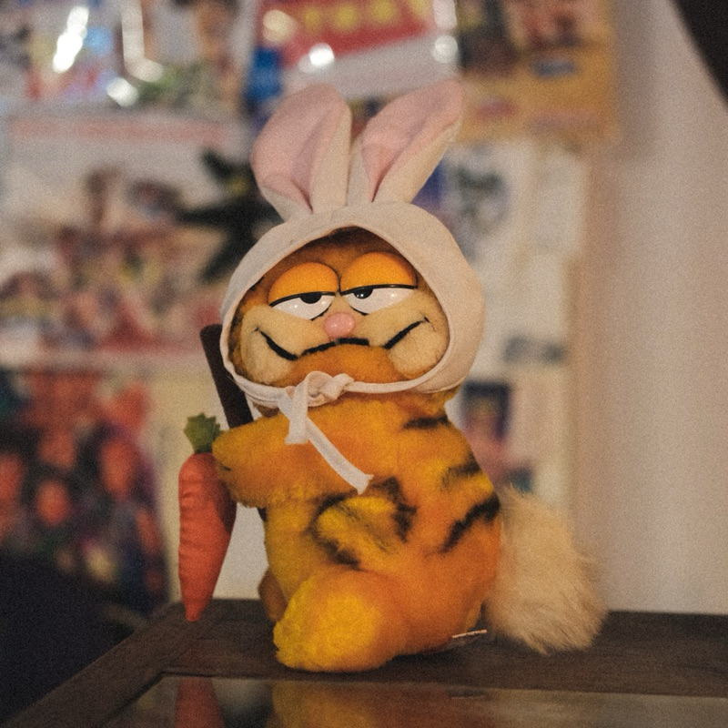 Myu - Garfield 加菲貓 兔子 布偶 娃娃 擺飾 收藏