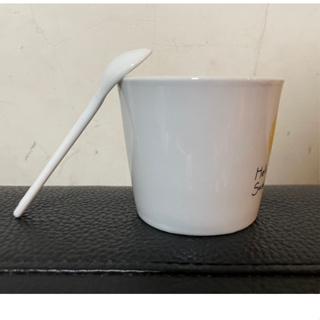 【台灣現貨】陶瓷馬克杯（附瓷勺子1支）馬克杯 杯子 咖啡杯 陶瓷杯 交換禮物 牛奶杯 陶瓷杯子