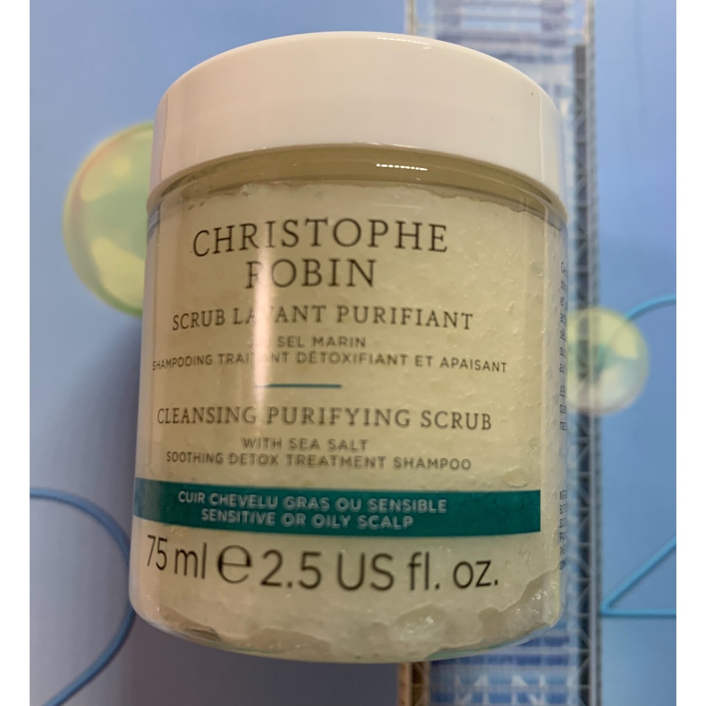 台灣專櫃貨 Christophe Robin 海鹽舒緩頭皮潔淨霜 75ml 2024/04  到期 中文標籤 謝絕議價