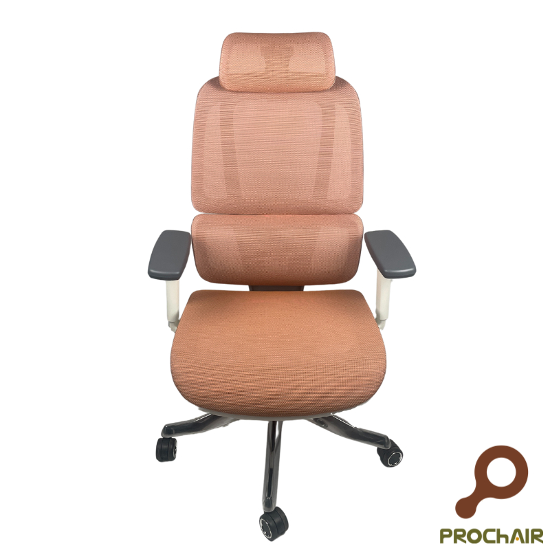 『PRO ChAIR椅子多』Orange 橙漾椅 人體工學椅 白框 辦公椅 電腦椅 腰枕 小資 女生 3D頭枕 免運