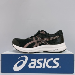 ASICS GEL-CONTEND 8 (D) 女生 黑色 寬楦 透氣 輕量 運動 慢跑鞋 1012B561-002