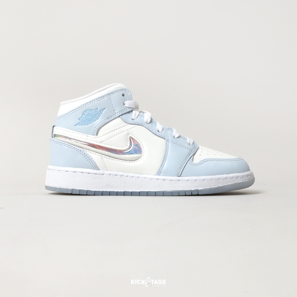 NIKE AIR JORDAN 1 MID SE GS 極光藍 運動 籃球鞋 大童鞋 女生尺寸【FQ9117-400】