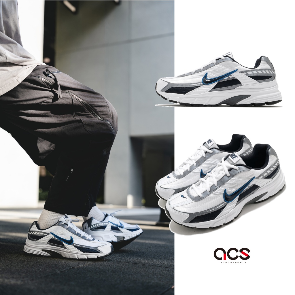 Nike 慢跑鞋 Initiator 白 銀 藍 OG 原版配色 男鞋 女鞋 經典運動鞋【ACS】 394055-101