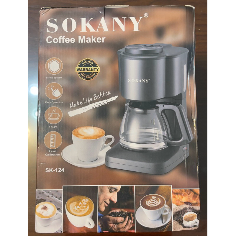 SK-124 SOKANY 美式咖啡機 滴漏式咖啡機 咖啡機110V