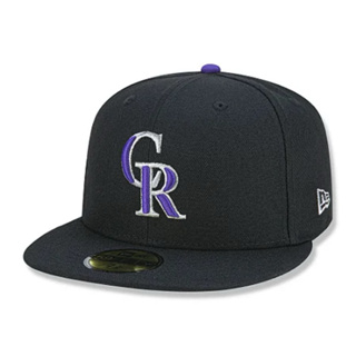 [全新] NEW ERA MLB 59FIFTY 5950 球員帽 科羅拉多 落磯 黑/紫 棒球帽 鴨舌帽
