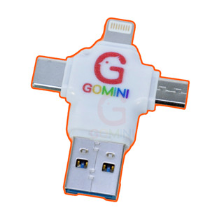 【GOMINI】OTG 四合一讀卡器 安卓 TYPE-C Micro USB 蘋果 電腦 雙向存取 擴充手機空間 附發票